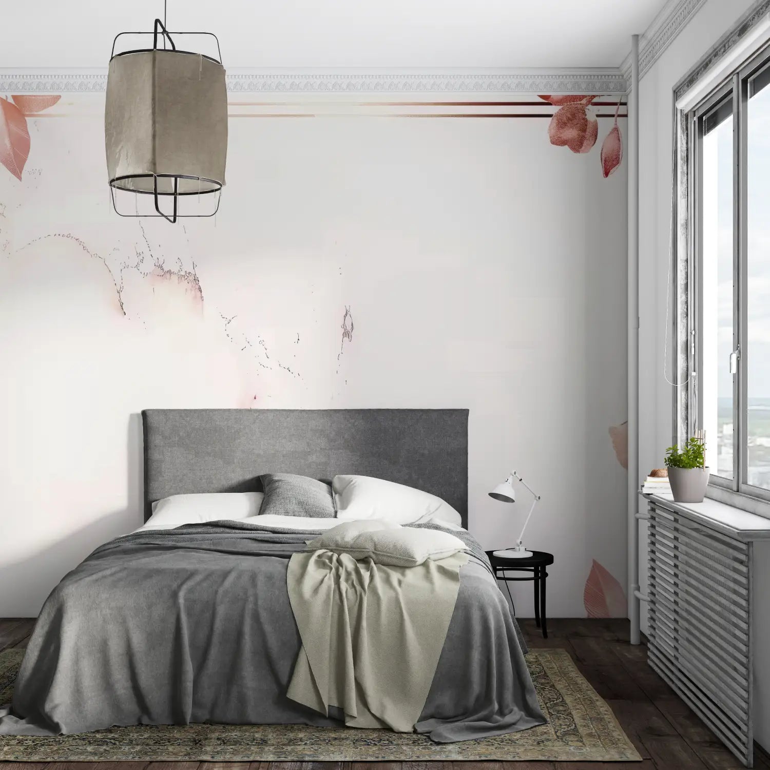 Floral Wallpaper - Elegant Leafy Frame