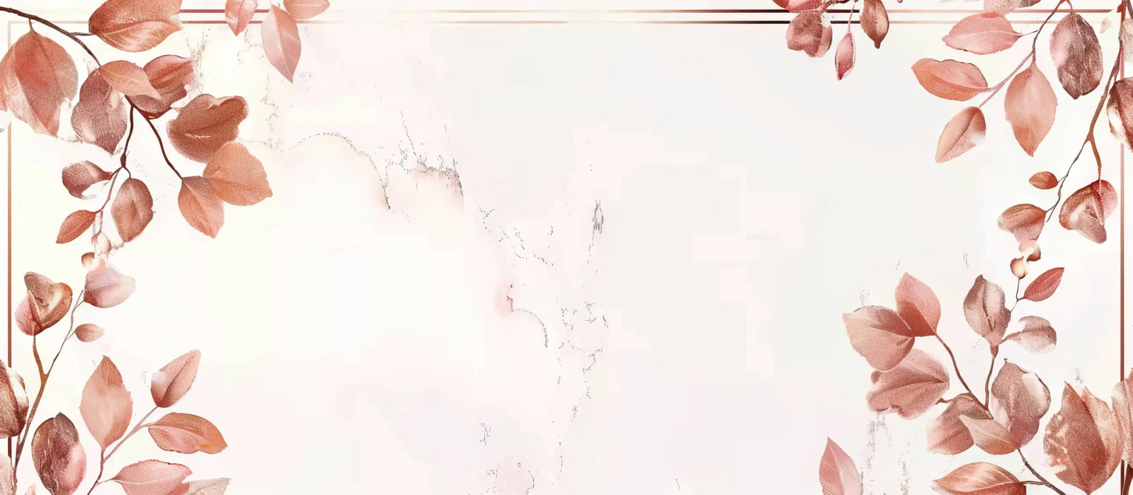 Floral Wallpaper - Elegant Leafy Frame