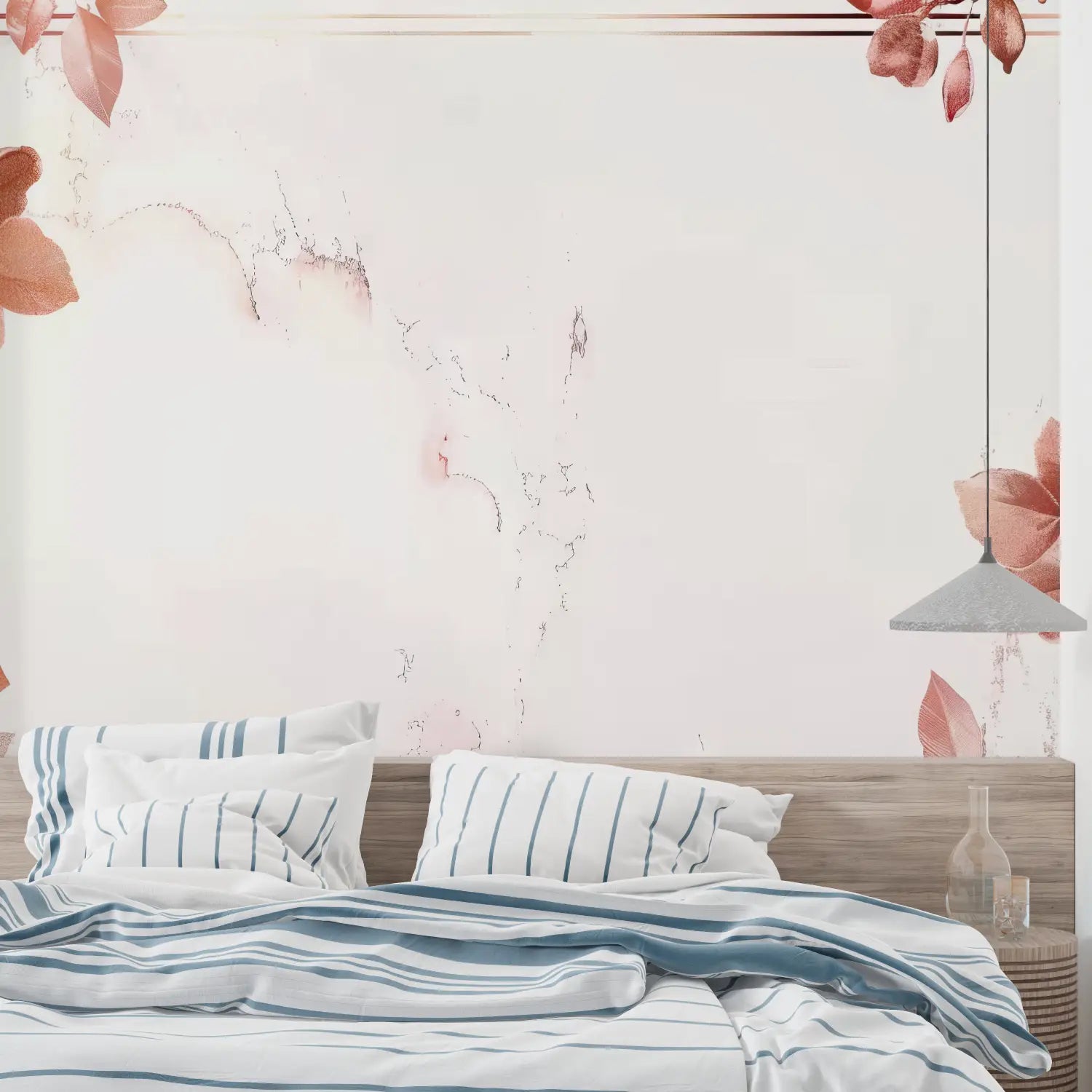 Floral Wallpaper - Elegant Leafy Frame