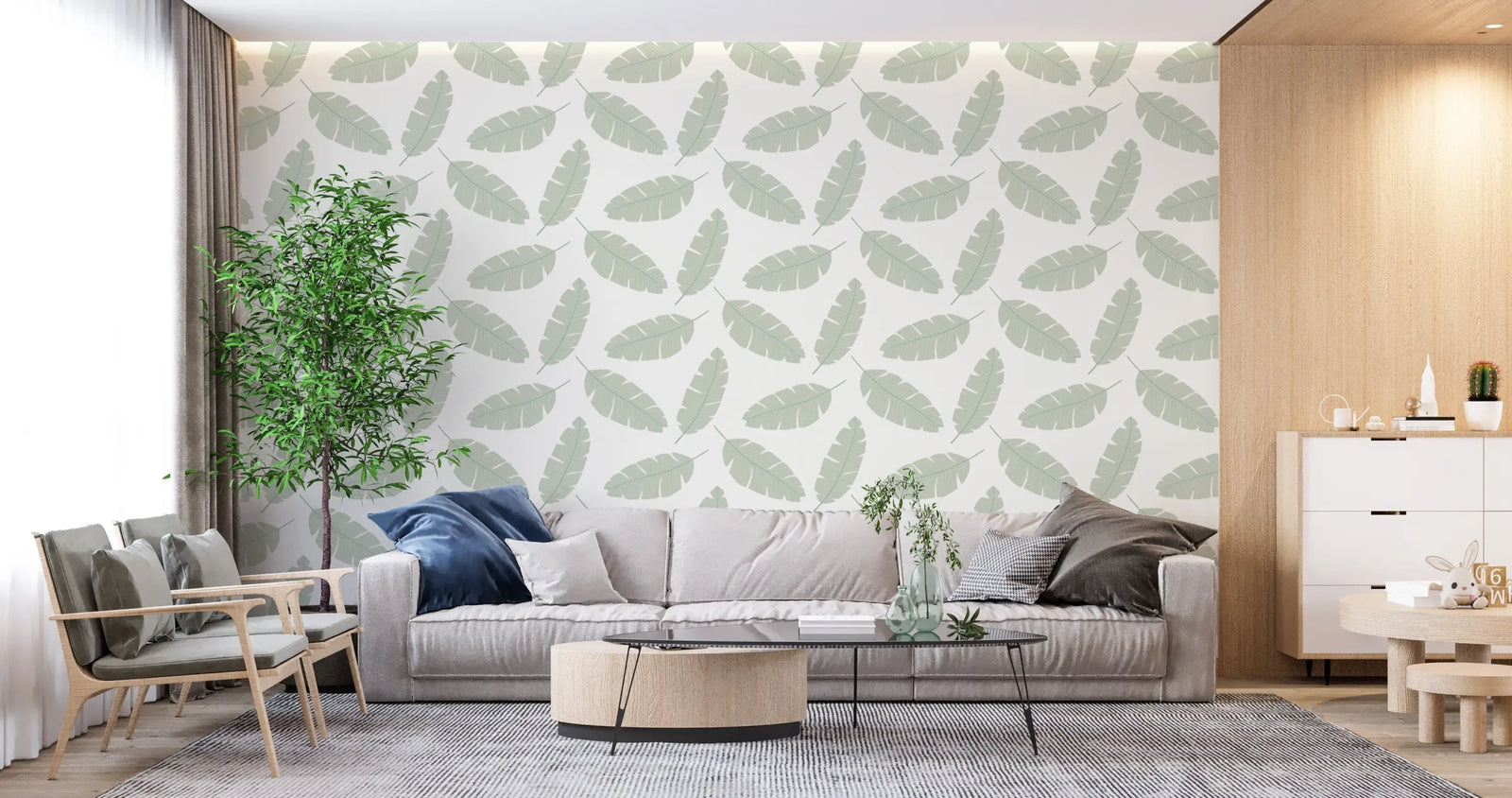 Foliage Wallpaper - Dance of Tropical Leaves