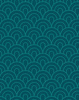 Japanese Wallpaper - Emerald Seigaiha Waves