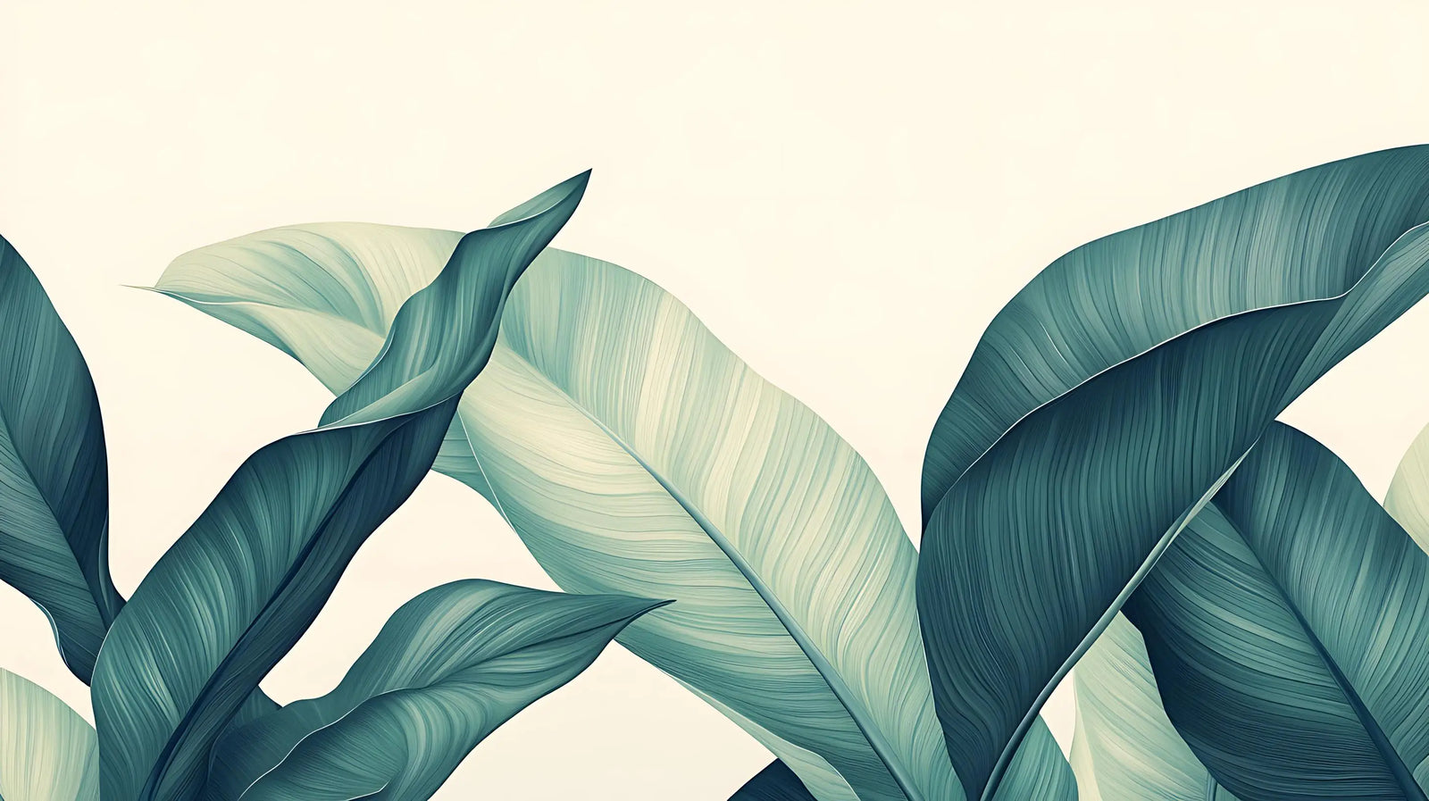 Tropical Wallpaper – Water Green Palms