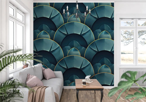 Papier Peint Japonais - Motifs en Coquille