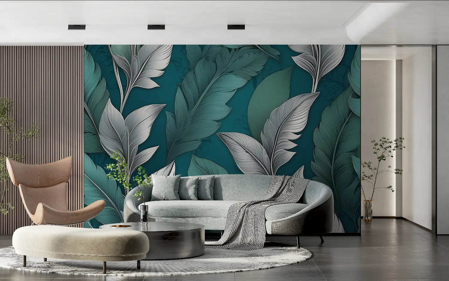 Papier Peint Feuillage - Motifs Exotiques