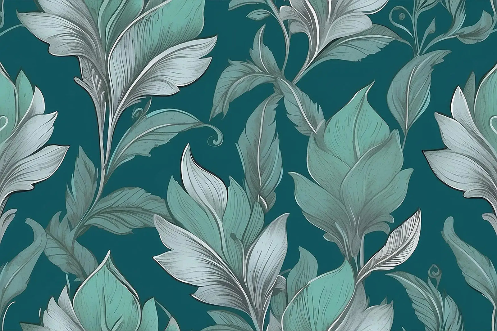 Foliage Wallpaper - Graphic Slender Branches