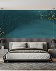 Papier Peint Art & Déco - Vortex Azur et Or