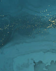 Papier Peint Art & Déco - Vortex Azur et Or