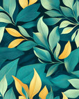 Papier Peint Feuillage - Feuilles Douces Jaune et Vert