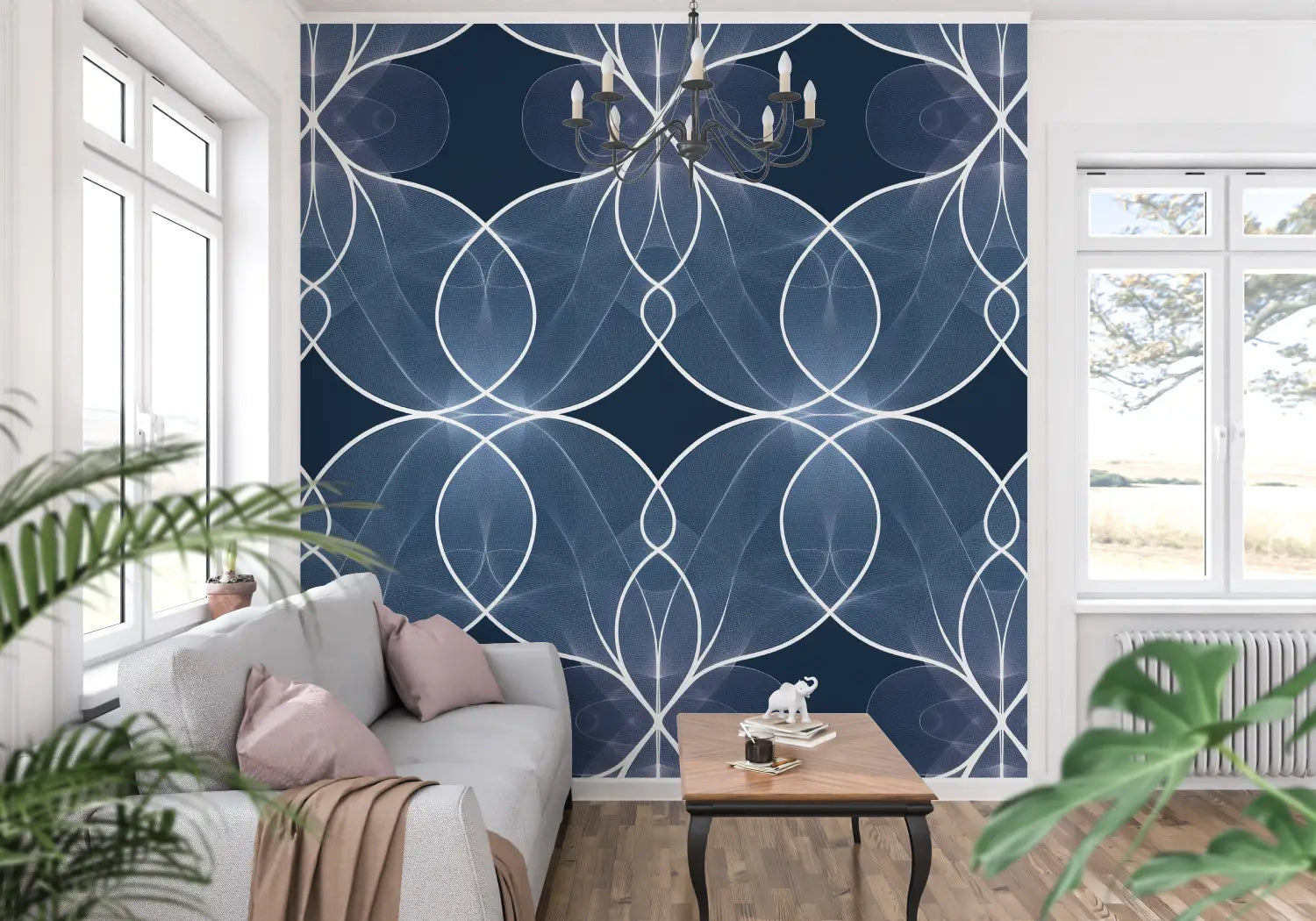 Geometric Wallpaper - Luminous Circles