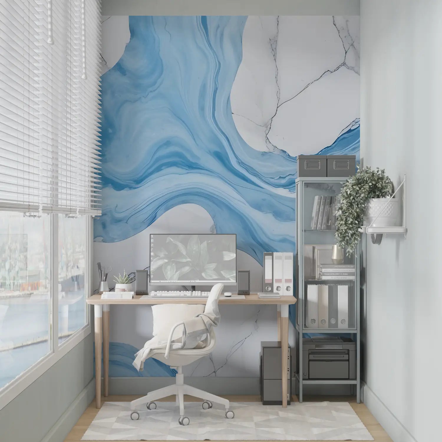 Stone Wallpaper - Blue Marble Currents