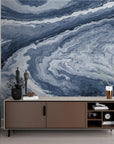 Papier Peint Géométrique - Vagues Abstraites