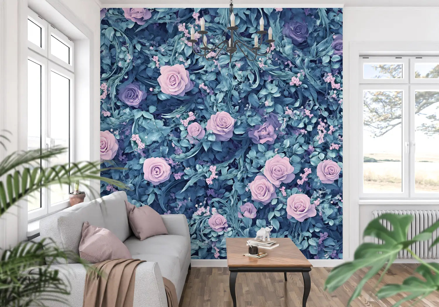 Floral Wallpaper - Roses in Profusion