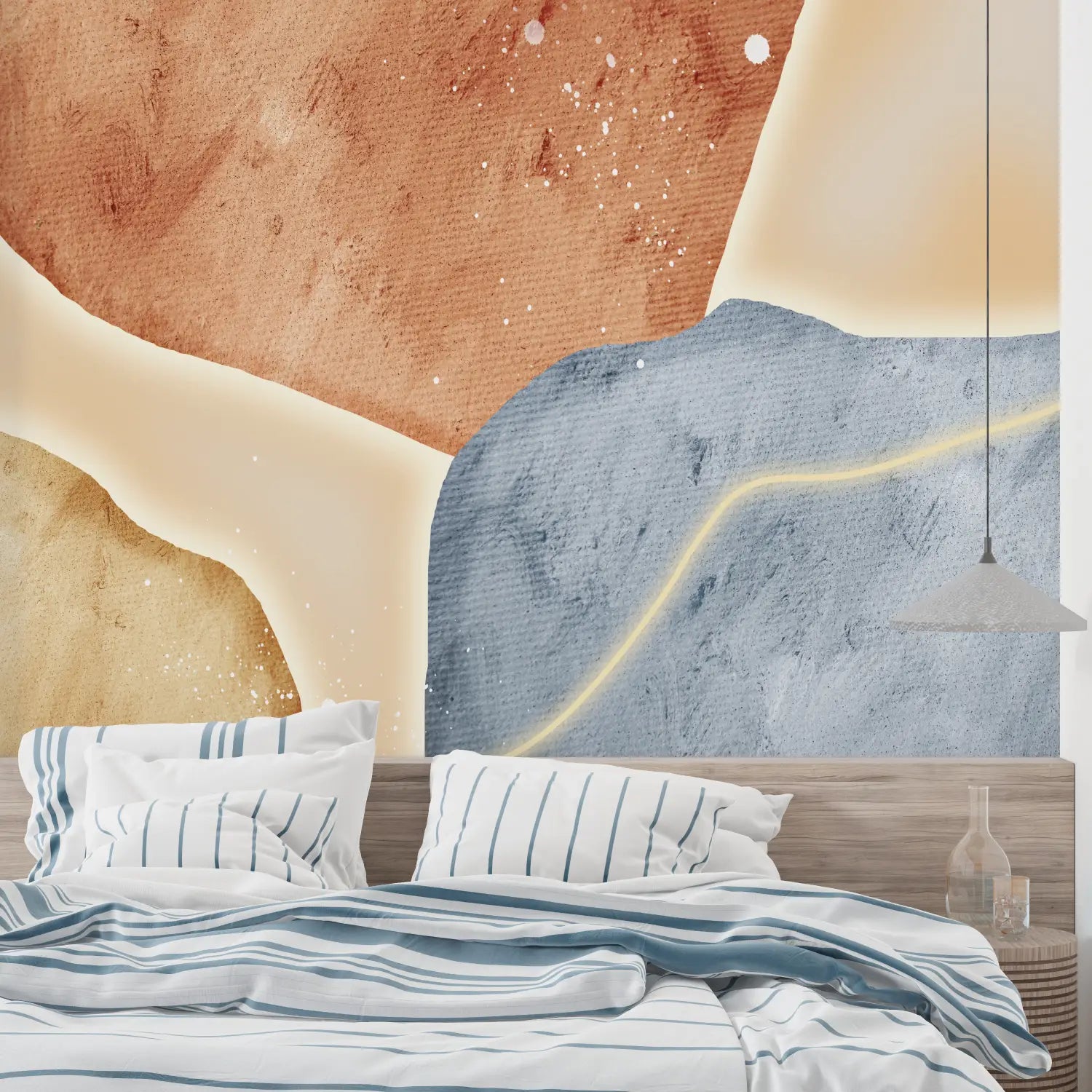 Papier Peint Géométrique - Patchwork Organique