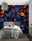 Foliage Wallpaper - Dark and Copper Leaves
