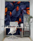 Foliage Wallpaper - Dark and Copper Leaves