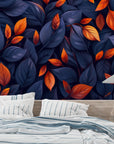 Foliage Wallpaper - Dark and Copper Leaves