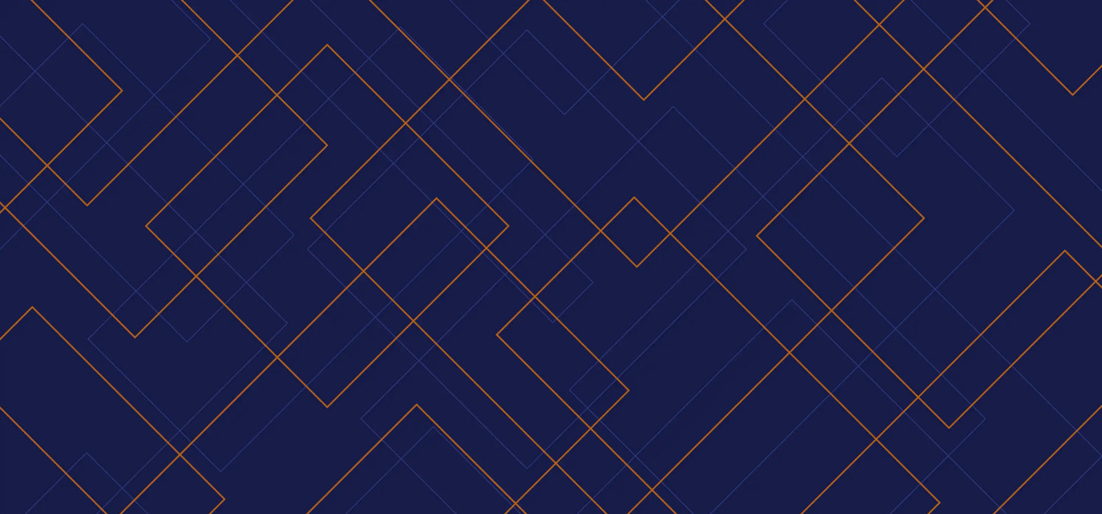 Geometric Wallpaper - Gold and Blue Cubic Lines