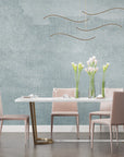 Papier Peint Rétro - Mur Texturé Gris