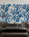 Floral Wallpaper - Vintage Indigo Garden