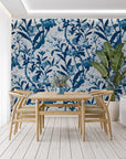 Floral Wallpaper - Vintage Indigo Garden
