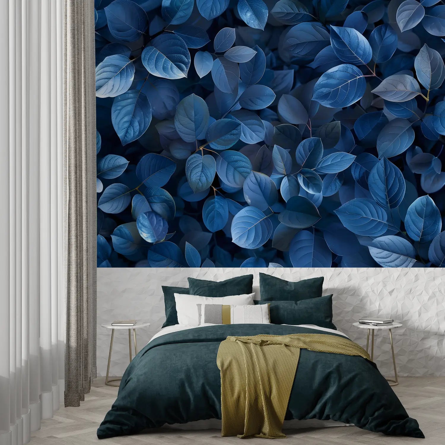 Foliage Wallpaper - Blue Foliage