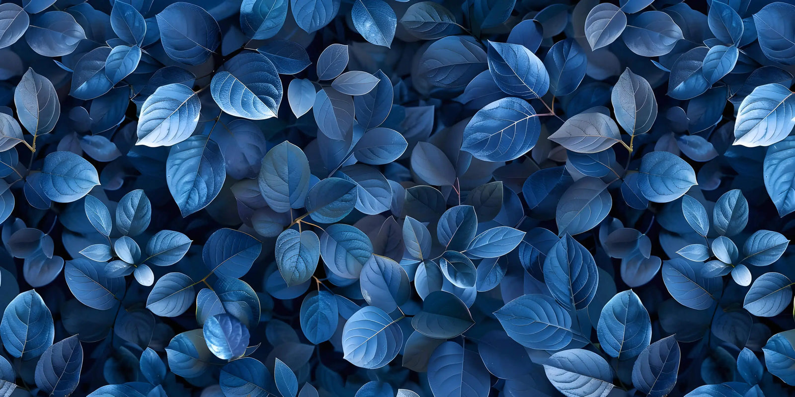 Foliage Wallpaper - Blue Foliage