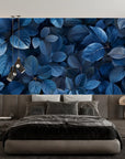 Papier Peint Feuillage - Feuillage Bleu