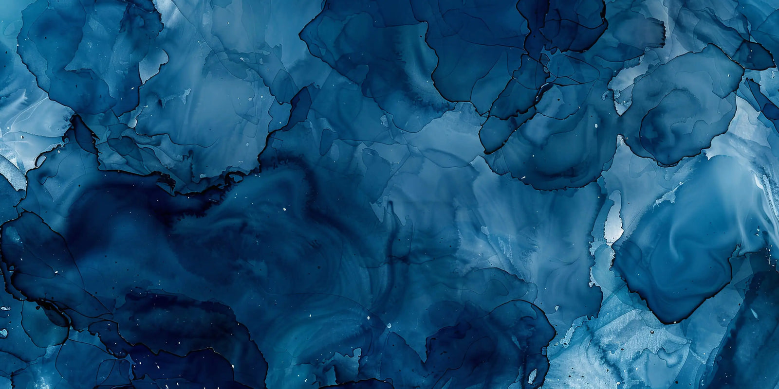 Art &amp; Deco Wallpaper - Deep Blue Abstraction