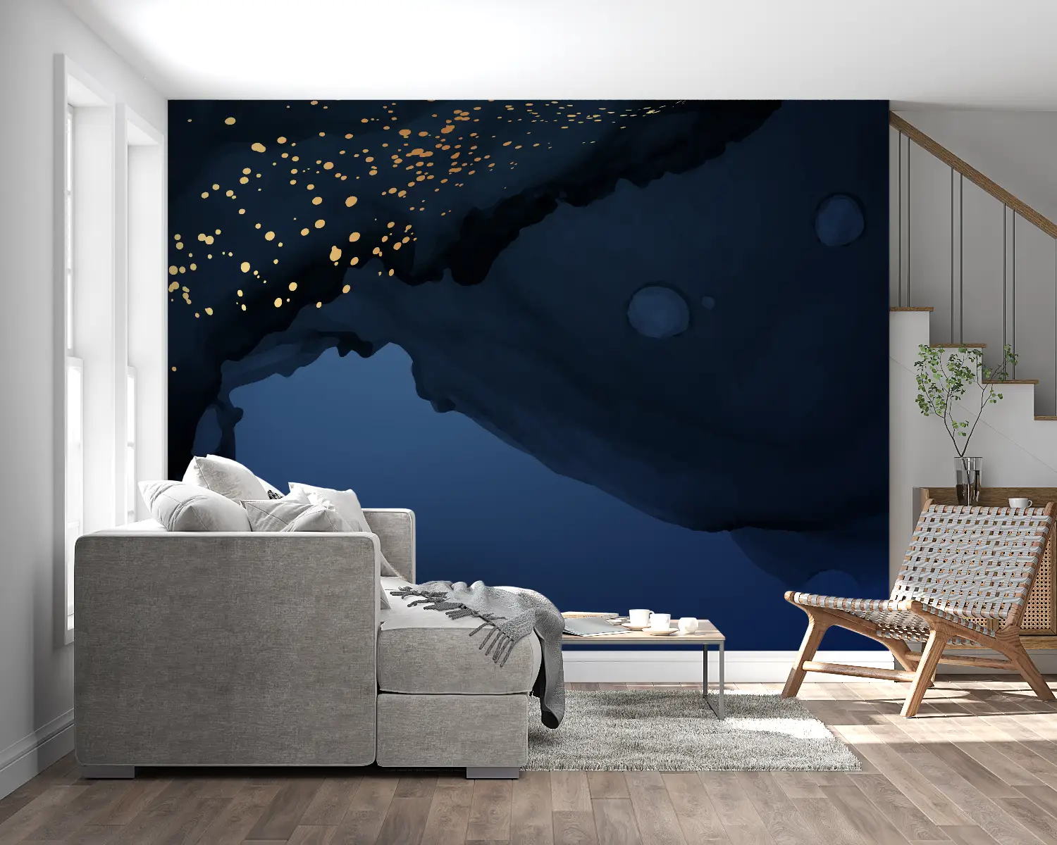 Art &amp; Deco Wallpaper - Golden Nebula