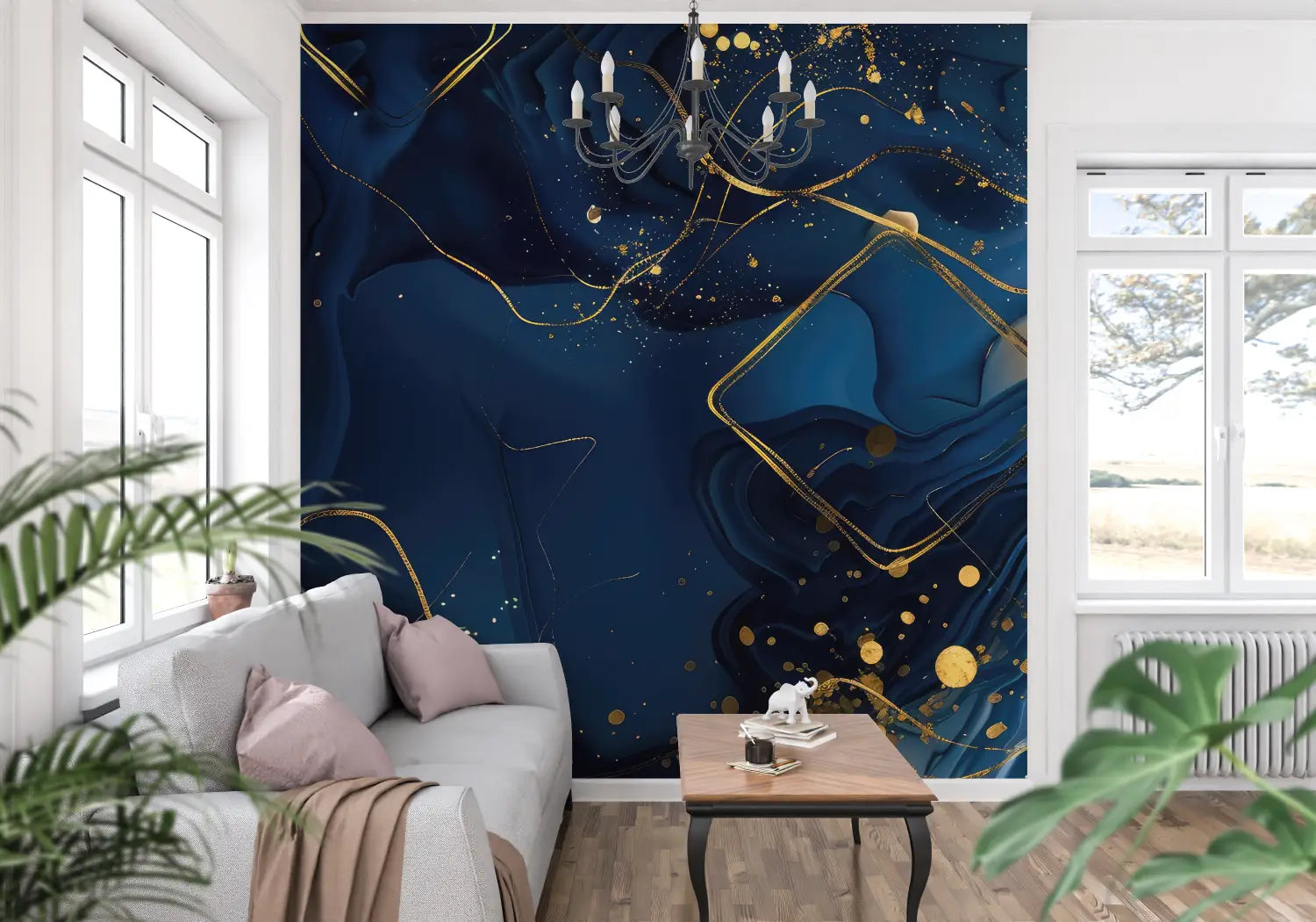 Art &amp; Deco Wallpaper - Golden Abstract
