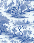 Japanese Wallpaper - Traditional Blue Landscape