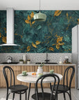 Papier Peint Art & Déco - Relief Doré