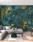 Papier Peint Art & Déco - Relief Doré