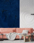 Papier Peint Pierre - Mur Texturé Bleu Nuit