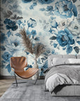 Floral Wallpaper - Blue Flowers