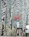 Papier Peint Forêt - Bouleaux d’Hiver