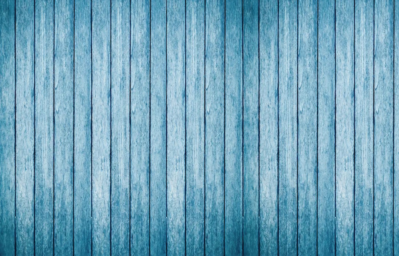 Wood Wallpaper - Vintage Blue Slats
