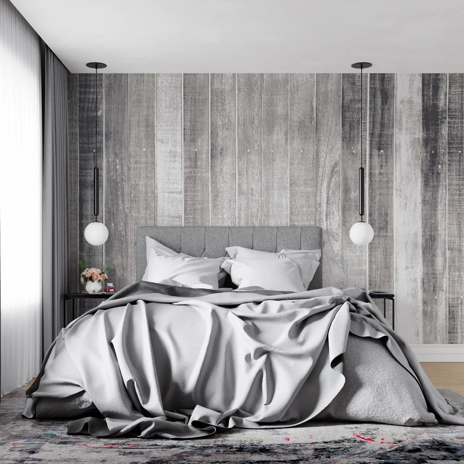 Wood Wallpaper - Bleached Planks