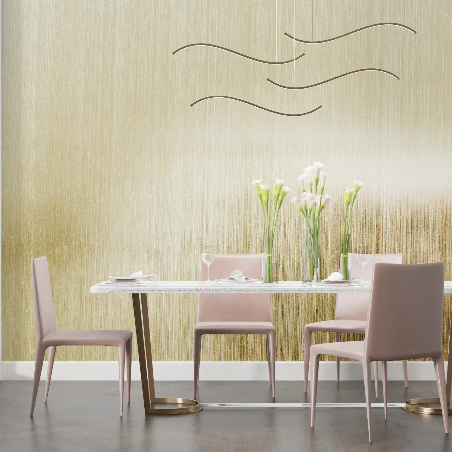 Art &amp; Deco Wallpaper – Brushed Gold