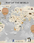 Children's Wallpaper - Around the World in a Hot Air Balloon