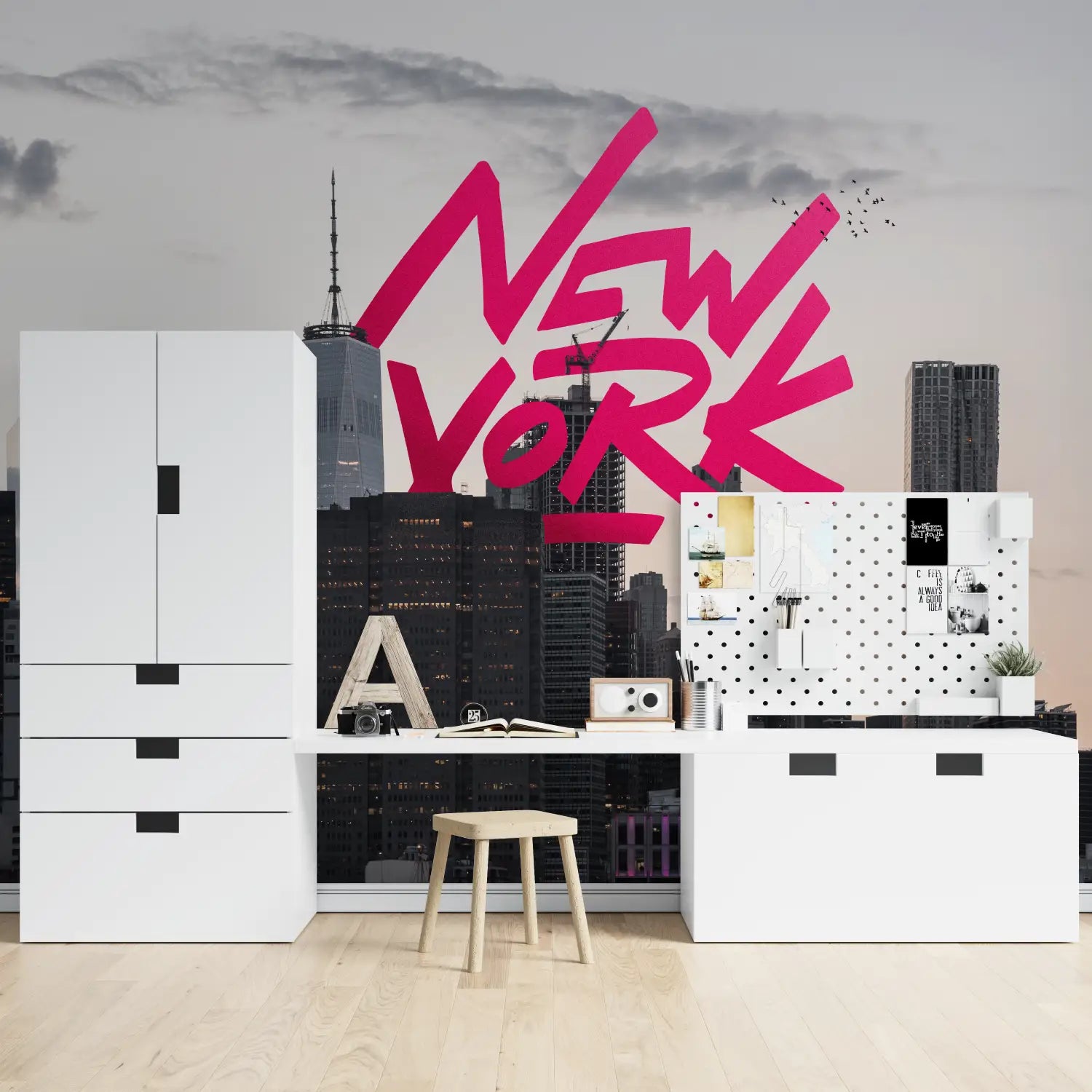 Retro Wallpaper - New York Skyline