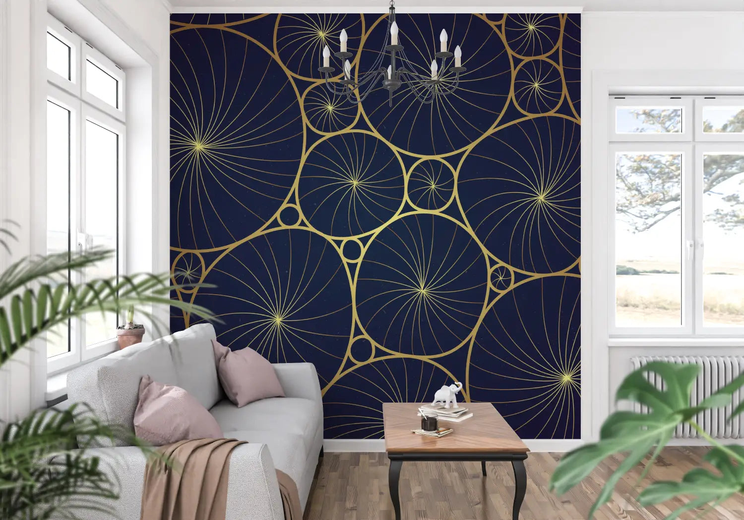 Geometric Wallpaper - Luminous Circles