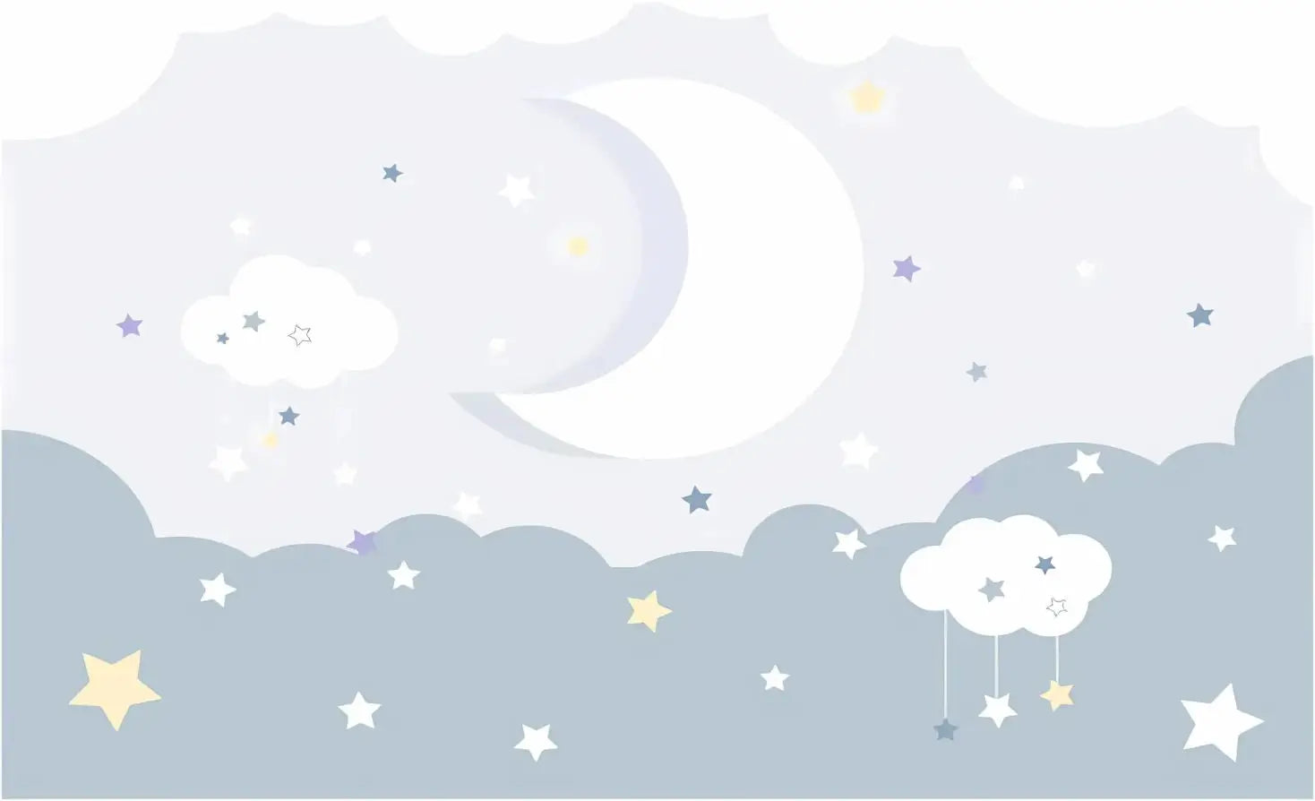 Children's Wallpaper - Sweet Night and Dreamy Moon