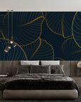 Foliage Wallpaper - Elegant Gold Leaves