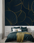 Foliage Wallpaper - Elegant Gold Leaves