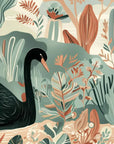 Animal Wallpaper - Black Swan and Marsh