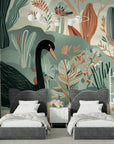 Animal Wallpaper - Black Swan and Marsh