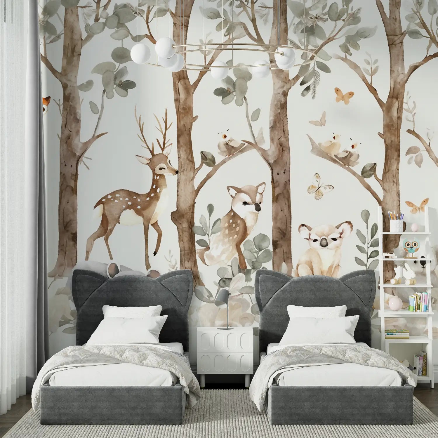 Children's Wallpaper - Forest and Friendly Animals