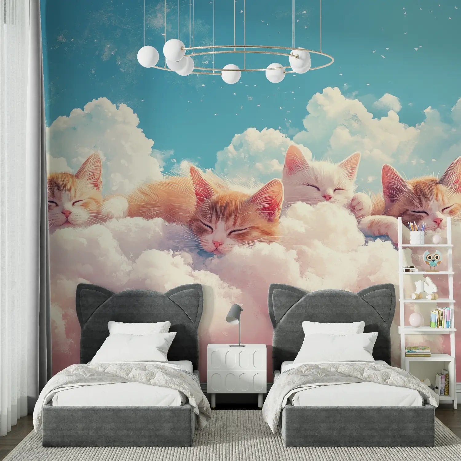 Animal Wallpaper - Kittens in the Clouds