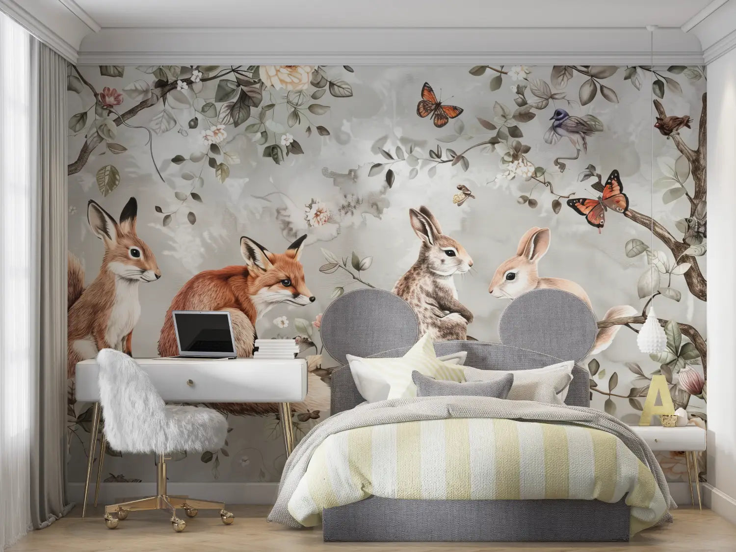 Animal Wallpaper - Foxes and Rabbits